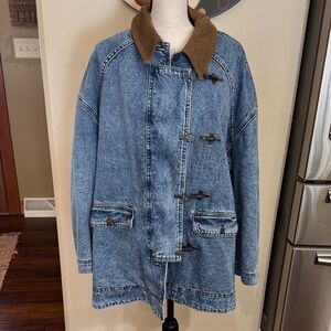 Free People Denim Barn Coat